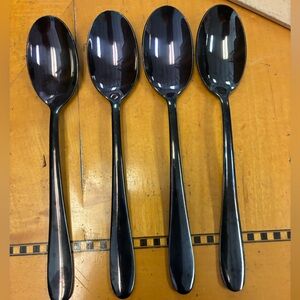 Cambridge Elegant Black Stainless steel Spoons Set